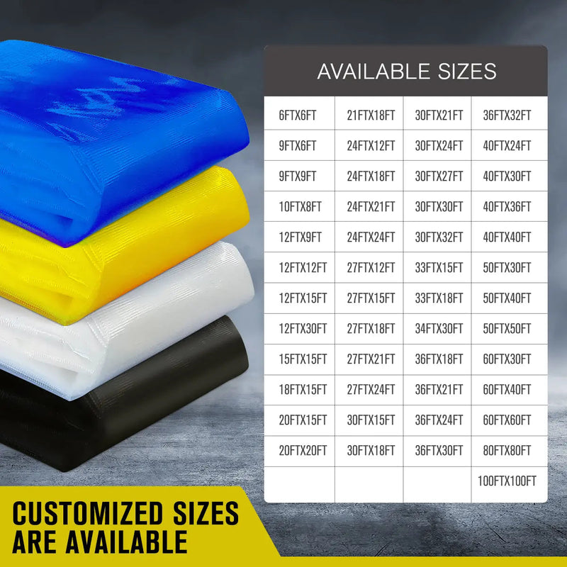 Tarpaulin Sheet Yellow: Durable, UV Resistant, Reinforced Edges